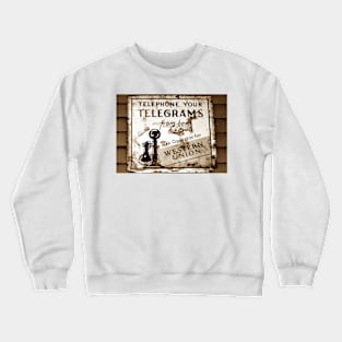 Vintage Western Union sign Crewneck Sweatshirt